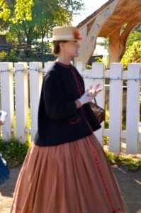 Our tour guide for Canada Village- all dressed as she would have if she lived here in the early 1800's.