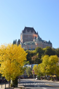 Beautiful view of Chateau Frontinic and the Fall Colors!