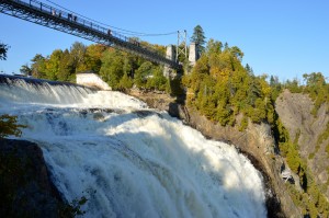 The top of Montmorency Falls. 