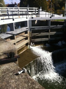 The lock in action.