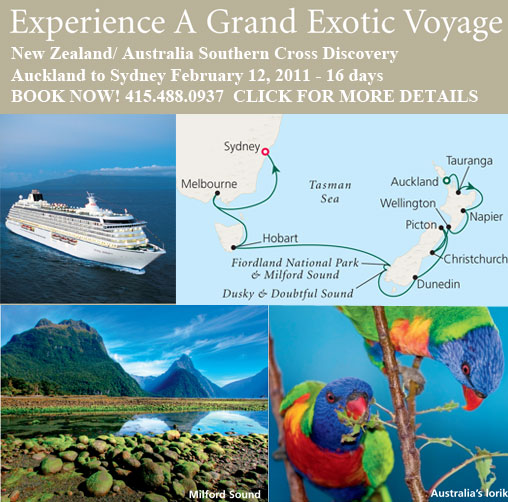 Austrailia, New Zealand Cruise