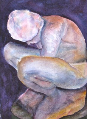 Crouching Boy by Michelangelo  
